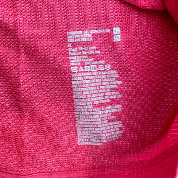 Uniqlo Men’s Coral Polo in Sz. M - Picture 4 of 4